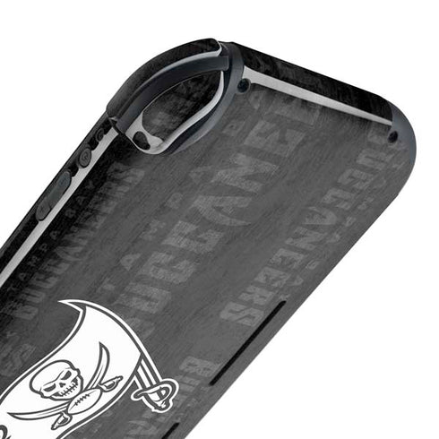 NFL Tampa Bay Buccaneers Black & White Nintendo Switch Lite Skin